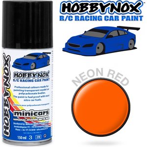 Hobbynox HN1403 Neon Red R/C Racing Car Spray Paint 150 ml