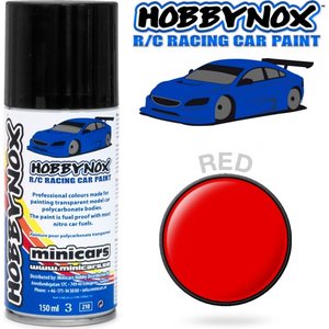 Hobbynox HN1302 Red R/C Racing Car Spray Paint 150 ml