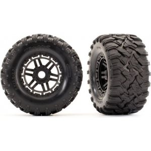 Traxxas 8972 Tires & Wheels Maxx/Black (17mm) 2,8" TSM (2)