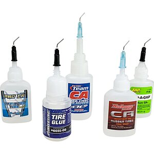 1up Racing HD Curved Steel Glue Tips - Medium-Thick Glue (10pcs) 10203