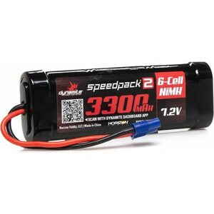 Dynamite 6-Cell Speedpack2 Flat NiMH Battery: EC3 DYNB2070EC