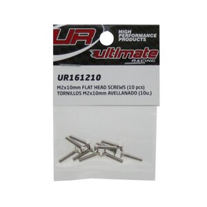 Ultimate Racing M2x10mm FLAT HEAD SCREWS (10pcs.)