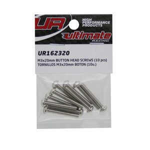 Ultimate Racing M3x20mm BUTTON HEAD SCREWS (10pcs.)