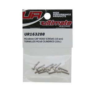 Ultimate Racing M2x8mm CAP HEAD SCREWS (10pcs.)