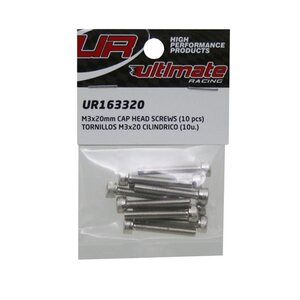 Ultimate Racing M3x20mm CAP HEAD SCREWS (10pcs.)