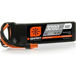 Spektrum 3200mAh 4S 14.8V 50C Smart LiPo Battery; IC3 SPMX32004S50