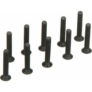 TLR Flat Head Screws, M3 x 18mm (10) TLR235005