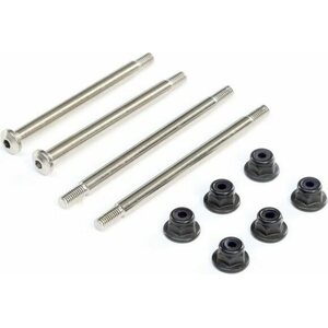 TLR Outer Hinge Pins, 3.5mm, Electro Nickel (2): 8X TLR244044