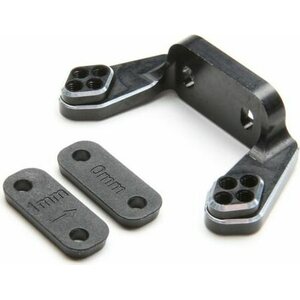 TLR Rear Camber Block, Black, w/Inserts: 22 4.0 TLR334051