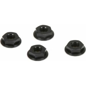 TLR M4 Aluminum Serrated Nuts, Low Profile, Black (4) TLR336003