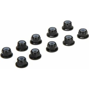 TLR M3 Flanged Aluminum Lock Nuts, Black (10) TLR336005