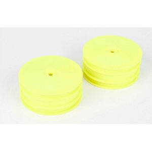 TLR Front Wheel, Yellow (2): 22-4 TLR43004