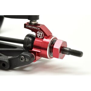 YAIBA B4 Aluminum Rear Hub Carrier (0Deg./2Pcs/Red)