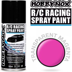 Hobbynox Transparent Magenta R/C Racing Spray Paint 150 ml