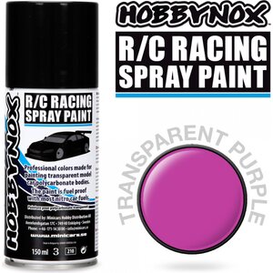 Hobbynox Transparent Purple R/C Racing Spray Paint 150 ml