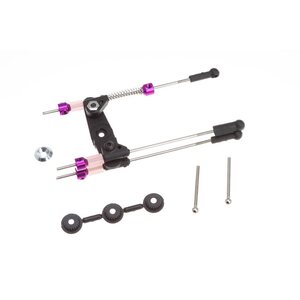 Robitronic Servo Horn Linkage Set for Nitro Throttle and Brake Purple