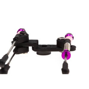 Robitronic Servo Horn Linkage Set for Nitro Throttle and Brake Purple
