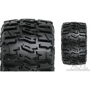 Pro-Line Trencher 2.8" All Terrain Tires Mounted for Stampede 2wd & 4wd Front and Rear, Mounted on Raid Black 6x30 Removable Hex Wheels 1170-10