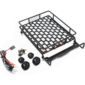 ValueRC Roof Luggage Rack with LED Light Bar for 1/10 RC Cars
 L*W*H=152*105*40mm