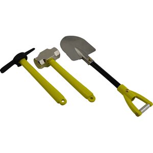 ValueRC Metal Hammer Pickaxe and Shovel Set - Yellow
 for 1/10 RC Crawler