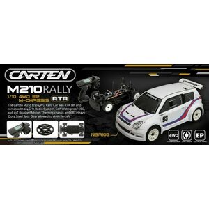 Carten CARTEN M210 RALLY 1/10 M-Chassis RTR LiPo set