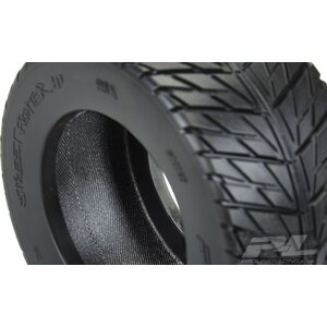 Pro-Line 10167-10 Street Fighter HP 3.8" Street BELTED Tires Mounted
for 17mm MT Front or Rear, Mounted on Raid Black 8x32 Removable Hex 17mm Wheels