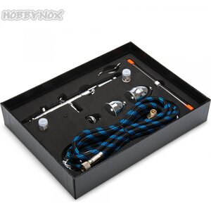 Hobbynox FLOW-TF Airbrush Top Feed 0.3/0.5/0.8mm 2/5/13cc 1.8m Hose