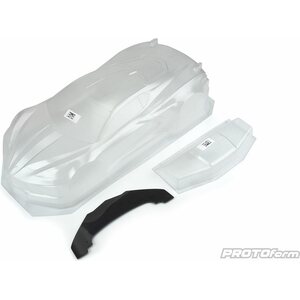 Protoform Chevrolet Corvette C8 Clear Body for ARRMA Felony & Infraction
