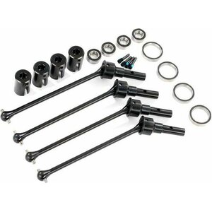 Traxxas Steel constant velocity driveshaft set (assembled, front or rear, 4pcs) 8996X for WIDEMAXX