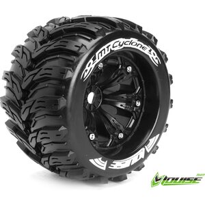 Louise Tire & Wheel MT-CYCLONE 3,8" Black 1/2-Offset (2)