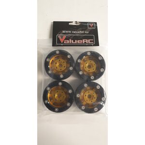 ValueRC 1.9" Kullanväriset Alumiiniset Beadlock Crawler Vanteet