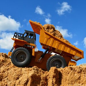 HUINA 1540 1/18Th 2.4G 6Ch Rc Dump Truck W/Die Cast Cab