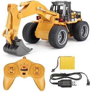 HUINA 1530 1/18 2.4G 6Ch Rc Excavator W/Die Cast Bucket