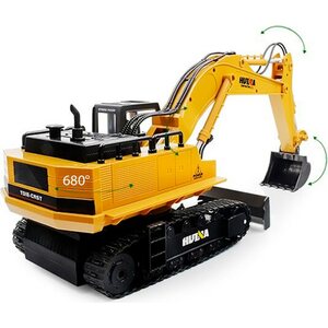 HUINA 1510 1/16 Scale Rc Excavator 2.4G 11Ch W/Die Cast Bucket