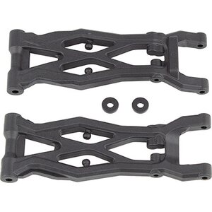 Team Associated RC10T6.2 FT Rear Suspension Arms, gull wing, carbon fiber 71141