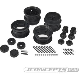 JConcepts Krimson dually 2.6" - Dual truck wheels (Black) (2pcs)