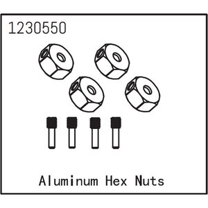 Absima Aluminum Hex Nuts (4)