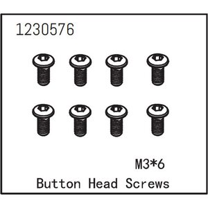 Absima Button Head Screw M3*6 (8)