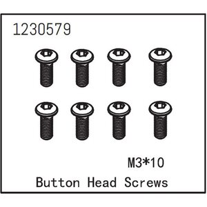 Absima Button Head Screw M3*10 (8)