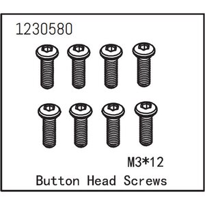 Absima Button Head Screw M3*12 (8)