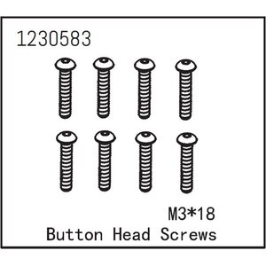Absima Button Head Screw M3*18 (8)