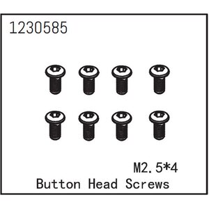 Absima Button Head Screw M2.5*6 (8)