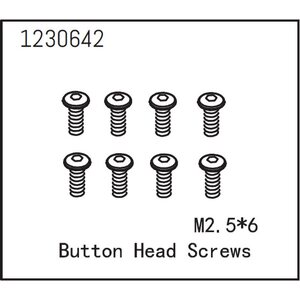 Absima Button Head Screws M2.5*6 (8)