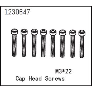 Absima Cap Head Screws M3*22 (8)