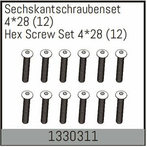 Absima Hex Screw Set 4*28 (12)