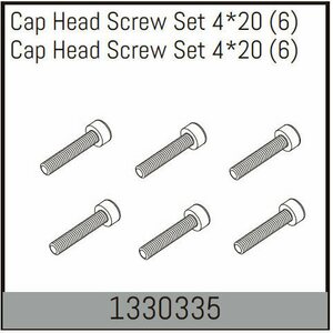 Absima Cap Head Screw Set 4*20 (6)