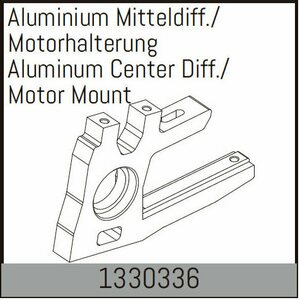 Absima Aluminum Center Diff./Motor Mount