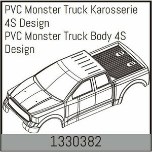 Absima PVC Monster Truck Body 4S Design
