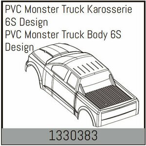 Absima PVC Monster Truck Body 6S Design