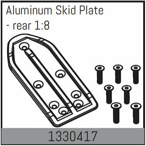 Absima Aluminum Skid Plate - rear 1:8